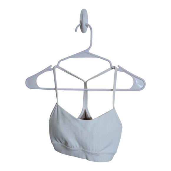 Lululemon Other - Lululemon Bra Women 4 White Flow Y Nulu Light Support Athleisure Gym LW2CTIS